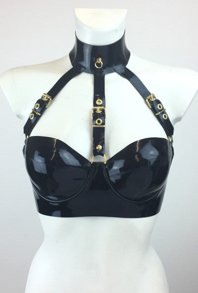 Zena Buckle Bra - Black - Ready to Ship