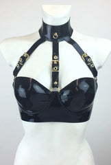 Zena Buckle Bra - Black - Ready to Ship