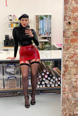 Suspender Skirt with Laced Back EU