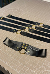 O Ring Belt - Black & Gold - XS - Ready to Ship