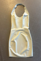 Round Halterneck Minidress - White XS - Ready to Ship!