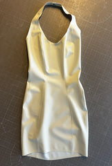 Round Halterneck Minidress - White XS - Ready to Ship!
