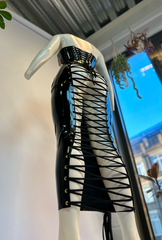 Lace Up Hobble Skirt