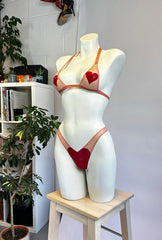 Teeny Heart Bikini Top