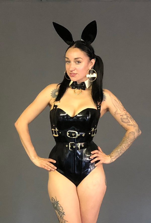 Bondage Bunny Bow Tie Collar