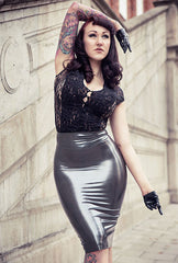 Longline Pencil Skirt