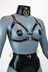 Open Cup Cage Bra - Black - XXS-XL - Ready to Ship