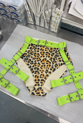 Leopard High Waist High Leg Knickers