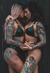 O Ring Bikini Top - Black XXS-XL - Ready to Ship