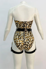 Leopard Bra Cup Bodysuit