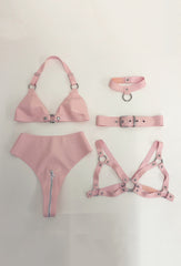 O Ring Bikini Top - Black XXS-XL - Ready to Ship