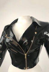 Cropped Biker Jacket
