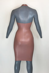 Deep V Pencil Dress