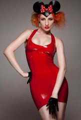 Round Halterneck Minidress - White XS - Ready to Ship!