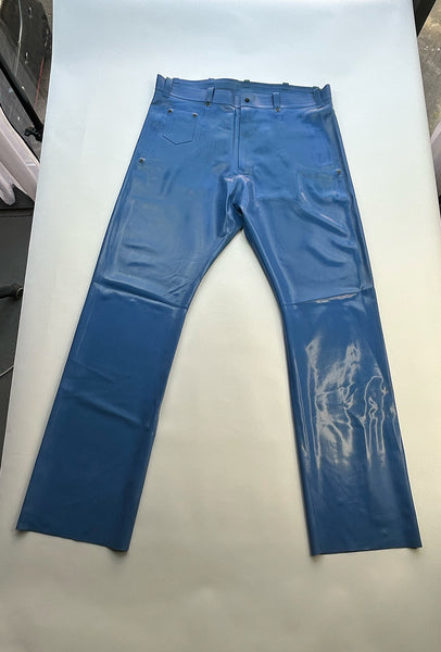 Latex Drop Waist Jeans - 38" / 32" - SAMPLE SALE