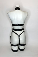 Double Lower Harness Set - Black & Gold