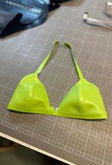 Triangle Bra - Vibrant Lime Green - S - Ready to Ship