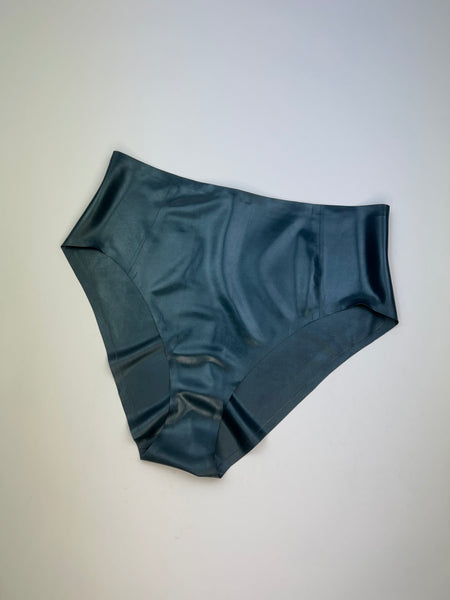 High Waist High Leg Knickers Metallic Peacock XXL - SAMPLE SALE