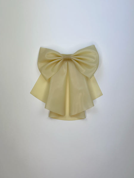 Pussy Bow Collar - Semi-Translucent Natural