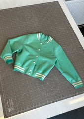 Varsity Jacket Jade green Size Small SAMPLE SALE