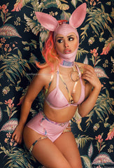 High Waist High Leg Knickers Metallic Peacock XXL - SAMPLE SALE