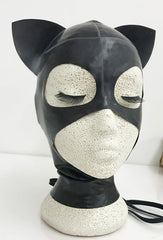 Kitty Ears Hood - Black + Silver - L - Sample Sale