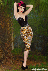 Leopard Wiggle Skirt - Medium - Sample Sale