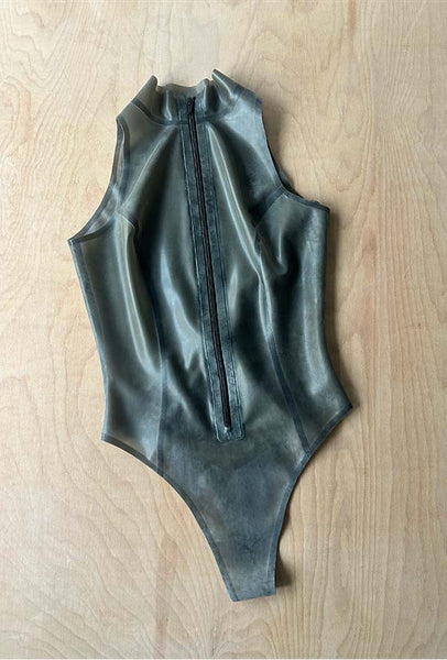 Jāmilā Bodysuit - Semi-Translucent Black - Small / Petite