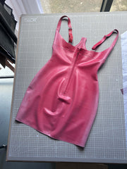 Open Cup Dress Red S - SAMPLE SALE