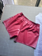 2 Stripe Training Shorts Red + Black XXL - SAMPLE SALE
