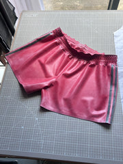 2 Stripe Training Shorts Red + Black XXL - SAMPLE SALE