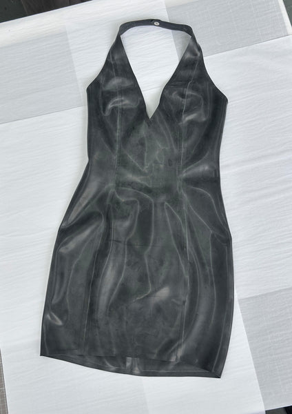 Deep V Mini Dress - Black S Ready to Ship!