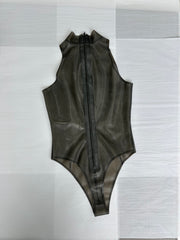 Leonie Bodysuit - Semi-Translucent Black S - SAMPLE SALE