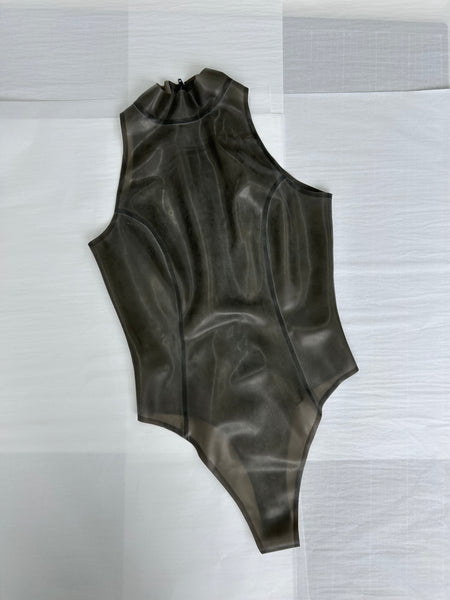 Leonie Bodysuit - Semi-Translucent Black S - SAMPLE SALE