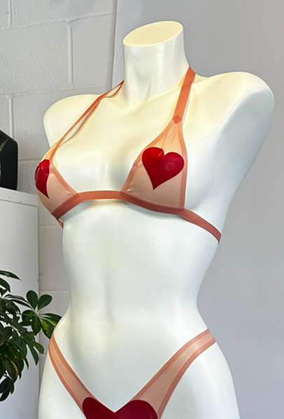 Teeny Heart Bikini Top