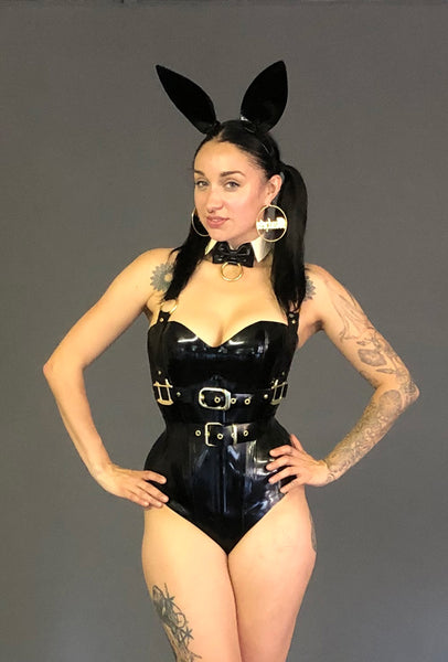 Bondage Bunny Bow Tie Collar