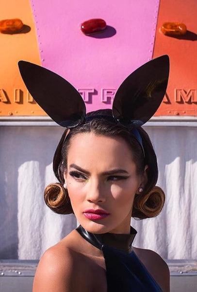 Bunny Girl Ears - Black - Ready to Ship!