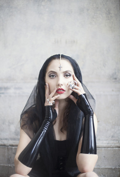Fingerless Elbow Gloves