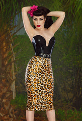 Leopard Wiggle Skirt