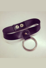 O Ring Choker L Red + Silver - SAMPLE SALE