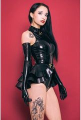O Ring Choker - Black + Silver - S - Sample Sale